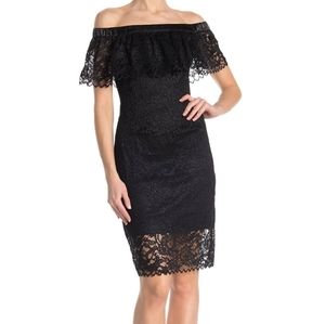 Betsy Johnson lace black Halloween dress 4 nwt